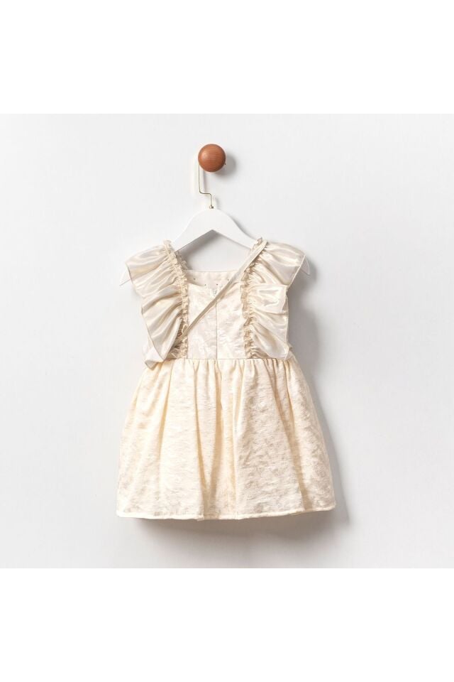 Çanta Aksesuar Detaylı Kız Çocuk Elbise