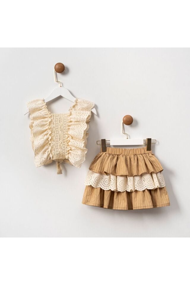 Fırfır Etekli Kız Takım