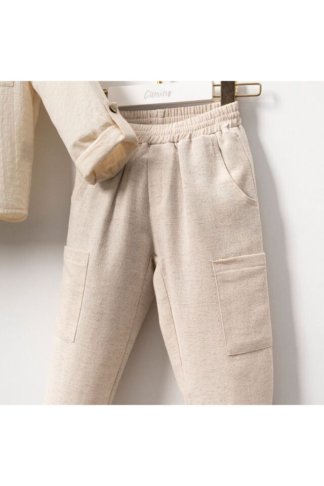 Jogger Pantolonlu Gömlekli Erkek Çocuk Takım