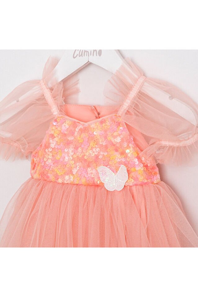 Berry Pul Payetli Kız Bebek Romper