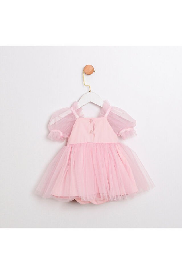 Berry Pul Payetli Kız Bebek Romper