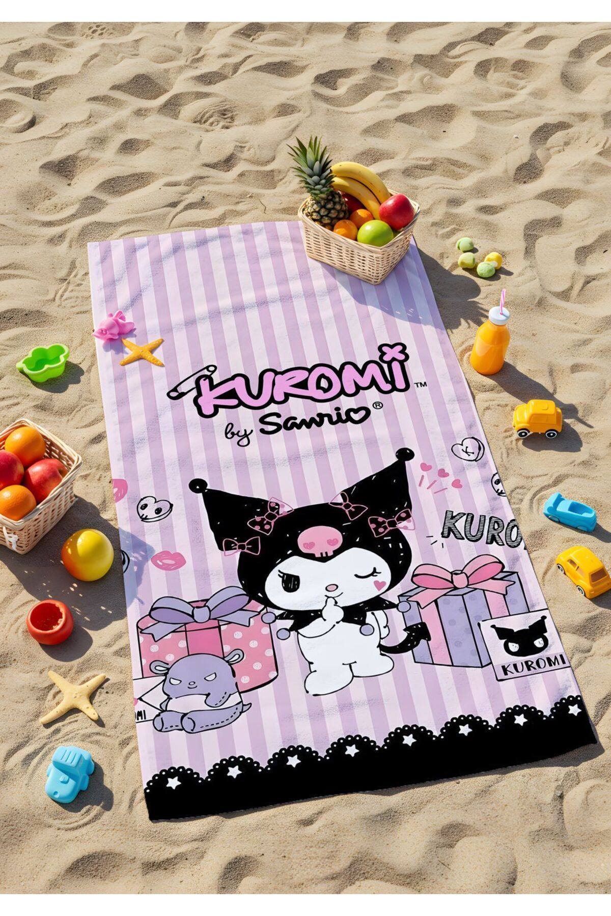 Kuromi Çocuk Plaj Havlusu