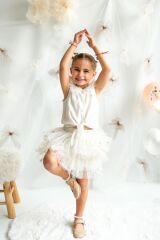 Star Shine İkili Tütü Etekli Kız Çocuk Takım