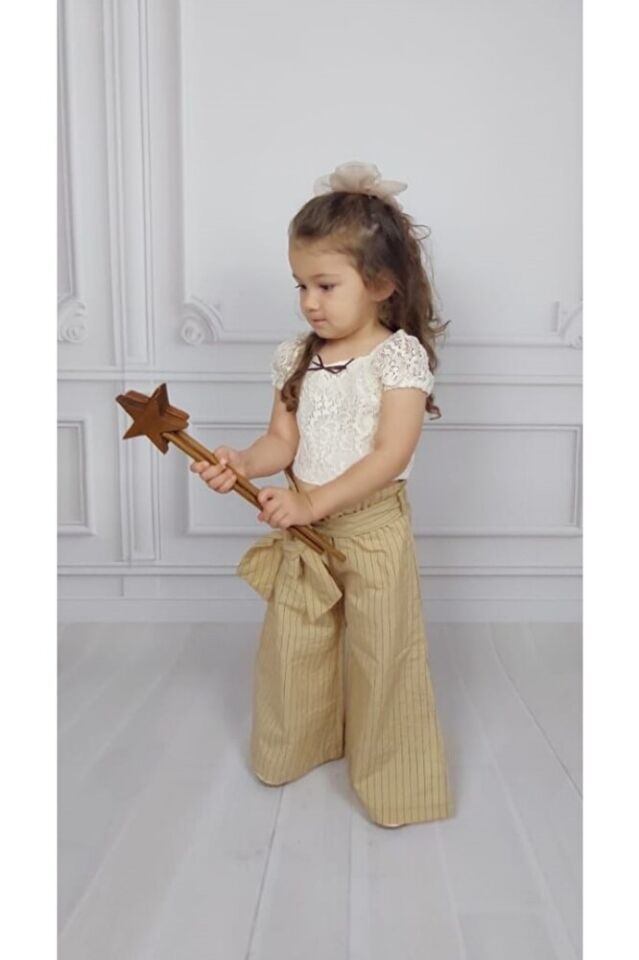 Melly Crop Bluz Ve Pantolonlu İkili Kız Takım