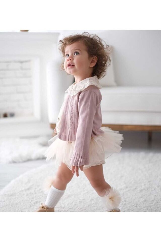Pinky Üçlü Kız Bebek Takım
