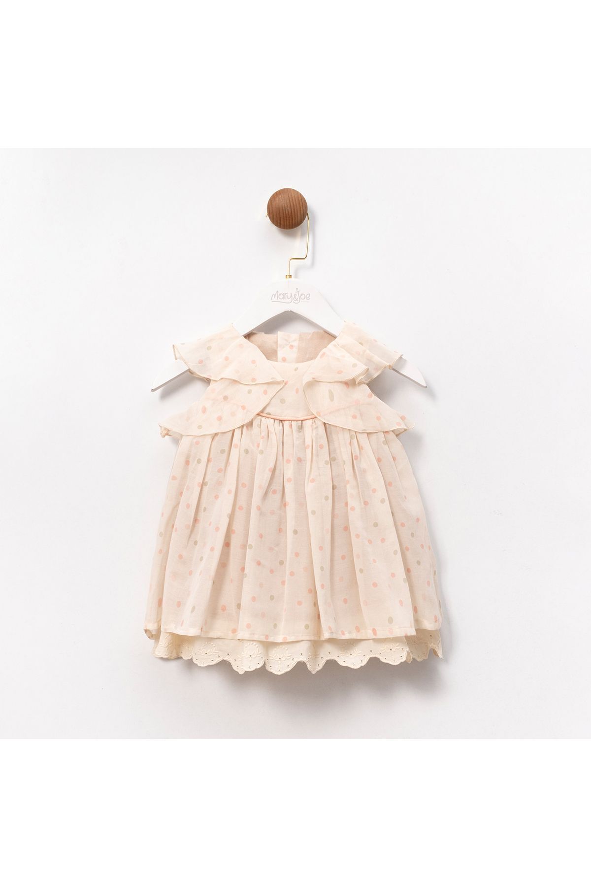 Laura Puantiyeli Kız Bebek Elbise