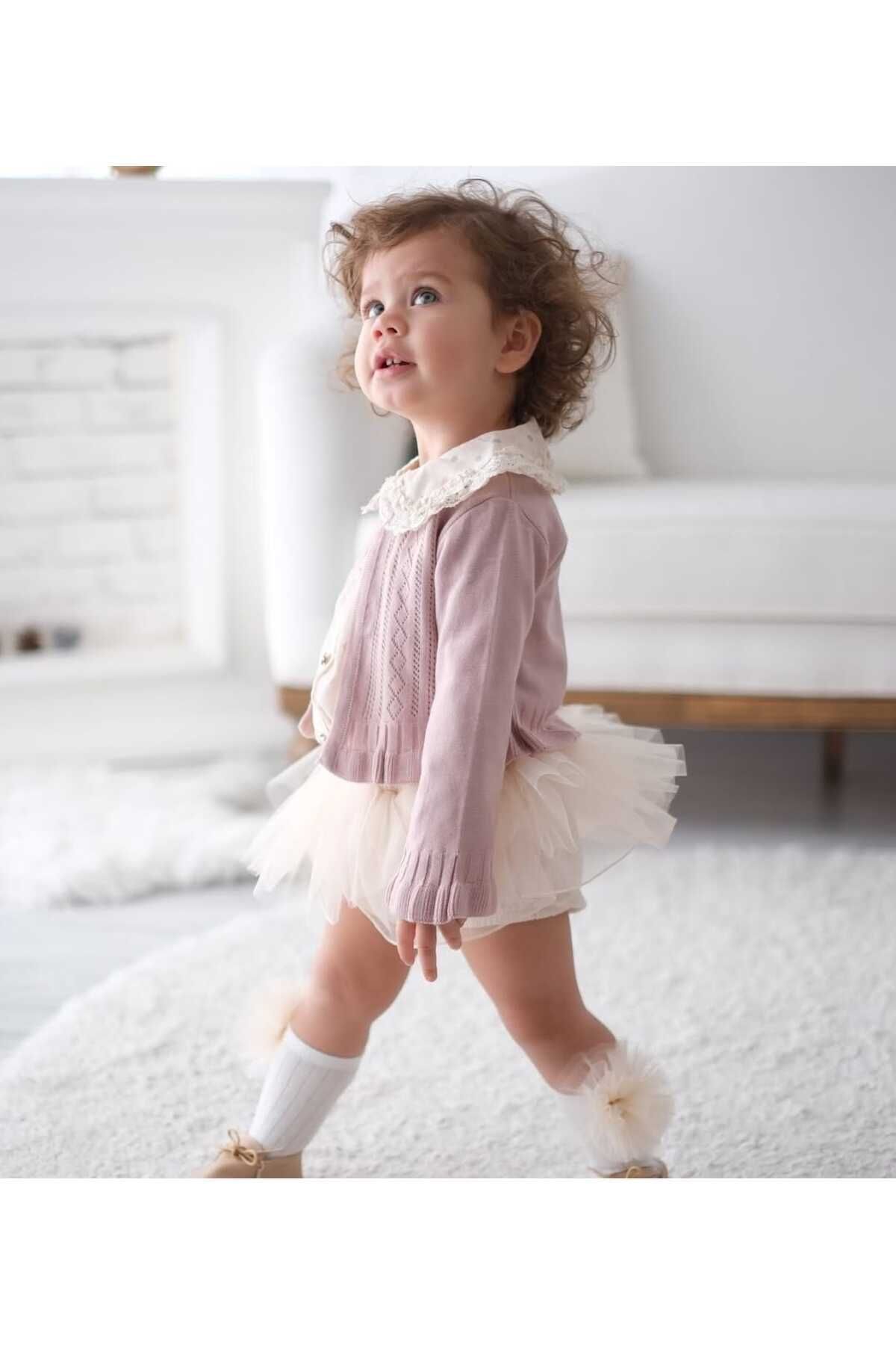 Pinky Üçlü Kız Bebek Takım