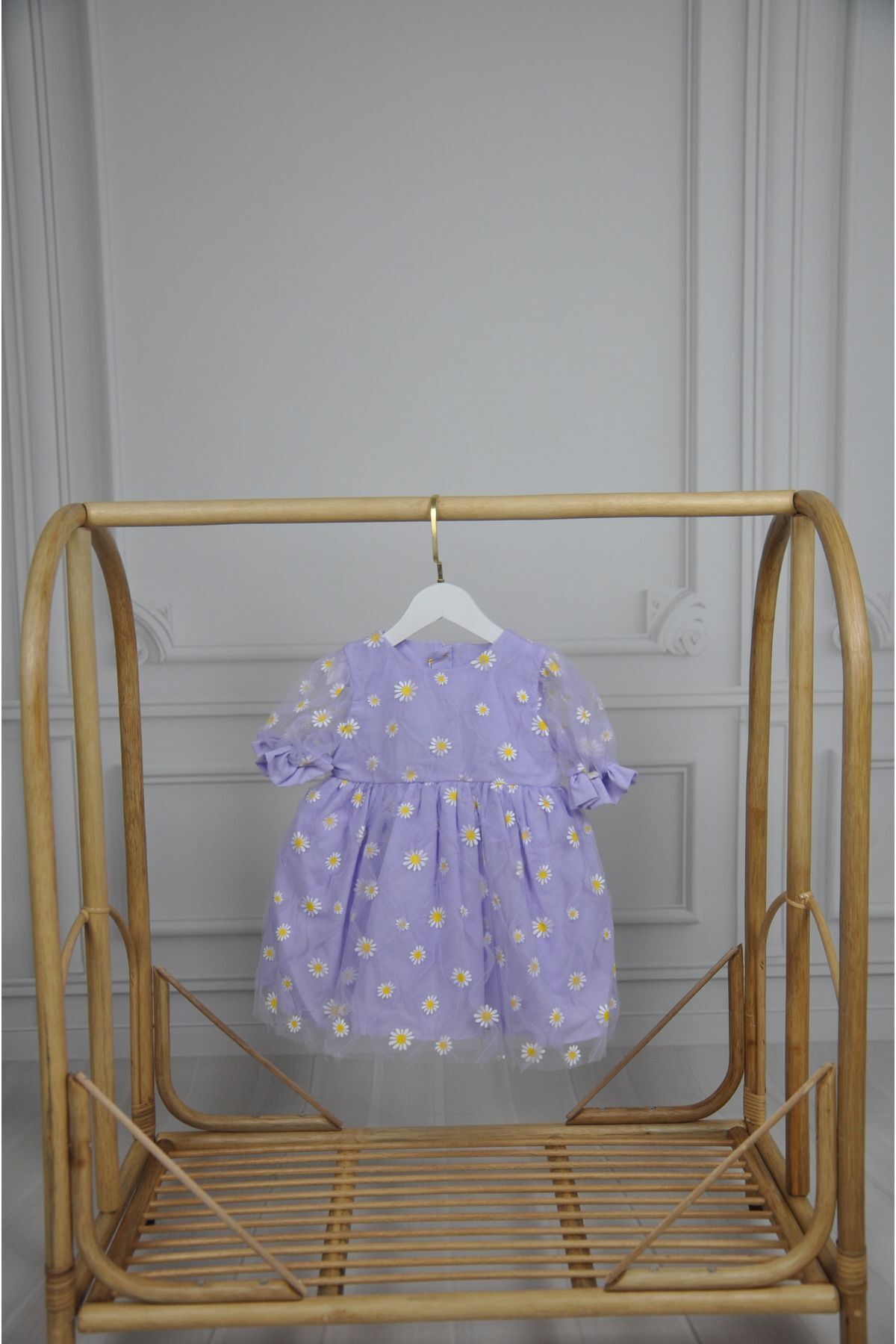 Linda Papatyalı Kız Çocuk Elbise