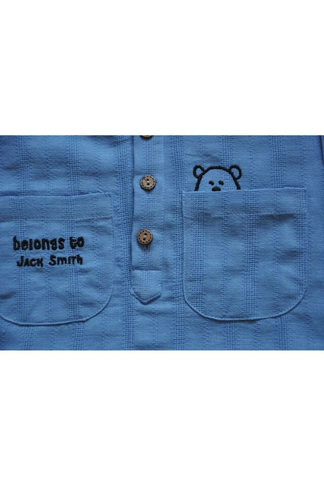 Erkek Çocuk Keten Şortlu Takım