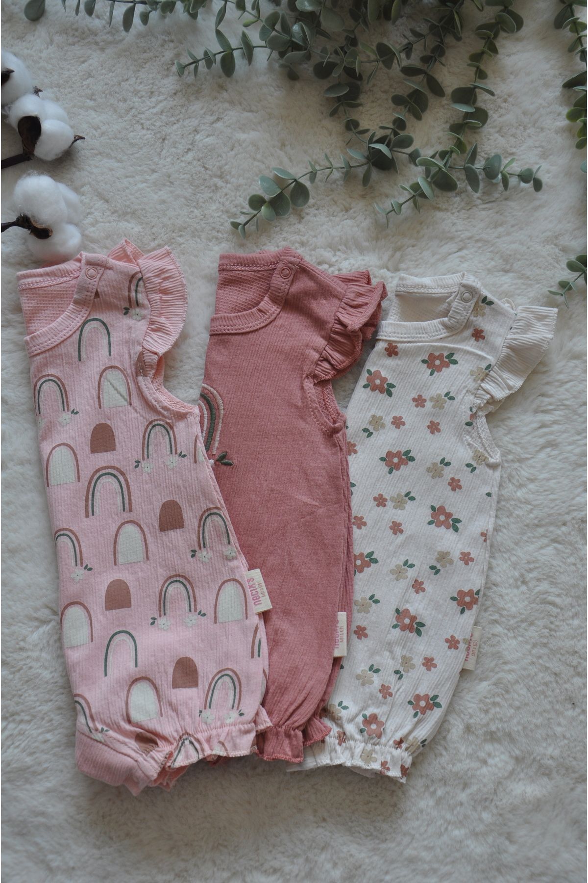 Kız Bebek 3'lü Zıbın Seti