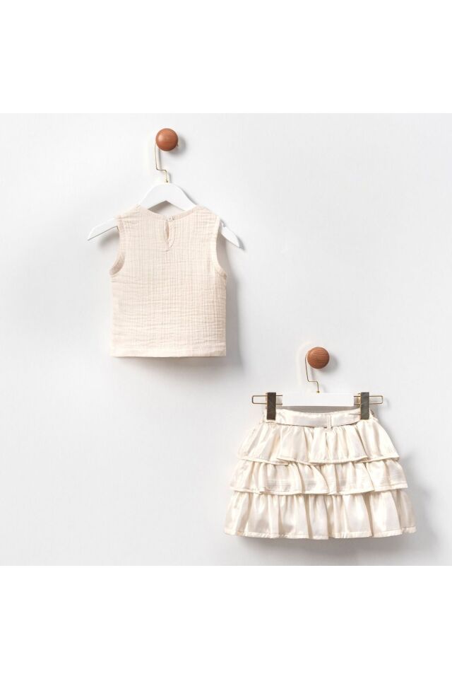 Tina Kız Çocuk Etek Blüz İkili Takım