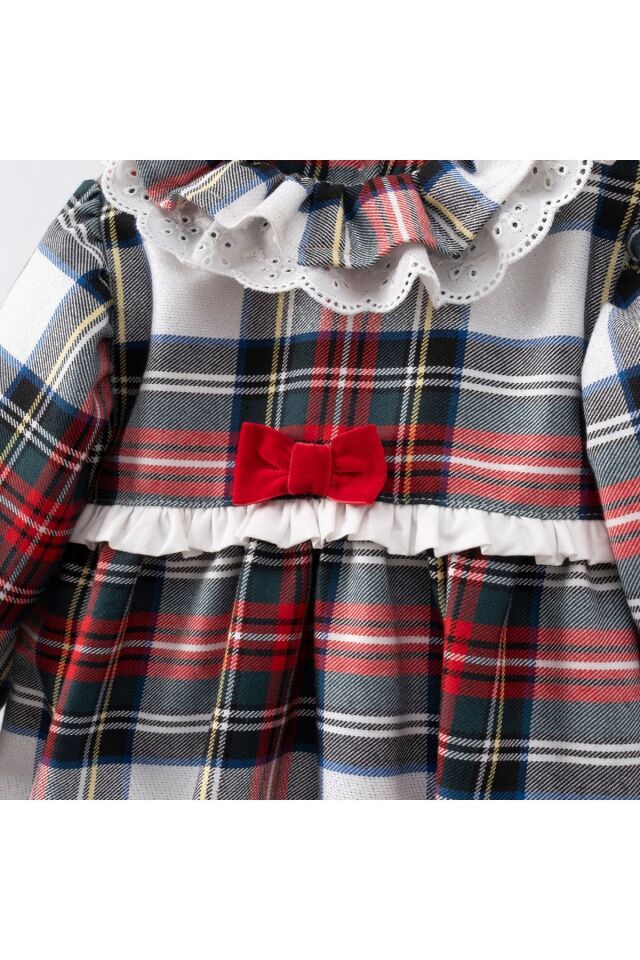 Eva Ekoseli Kız Bebek Tulum