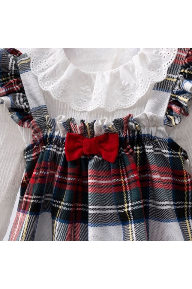 Ekoseli Honey Kız Bebek Jile