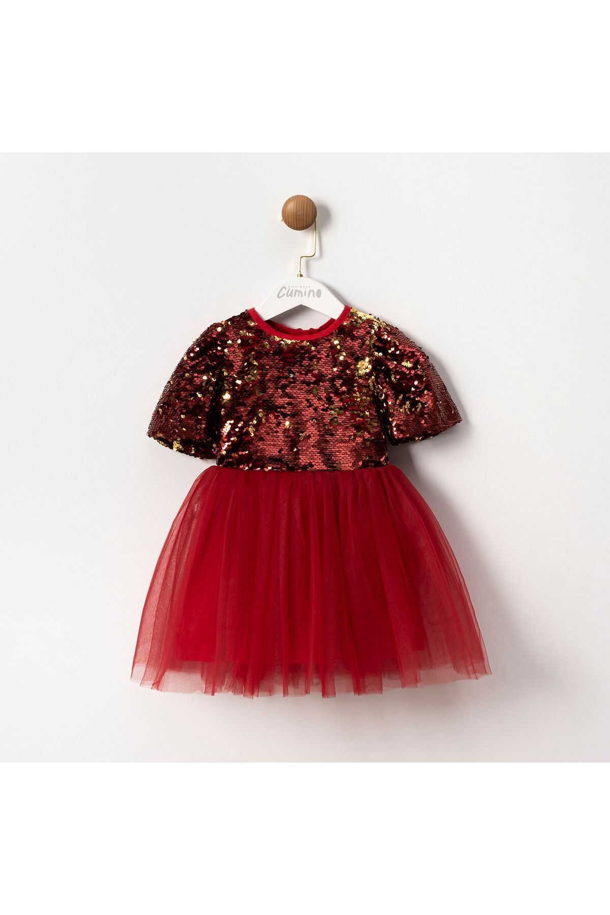 Magic Shine Kırmızı Kız Çocuk Elbise