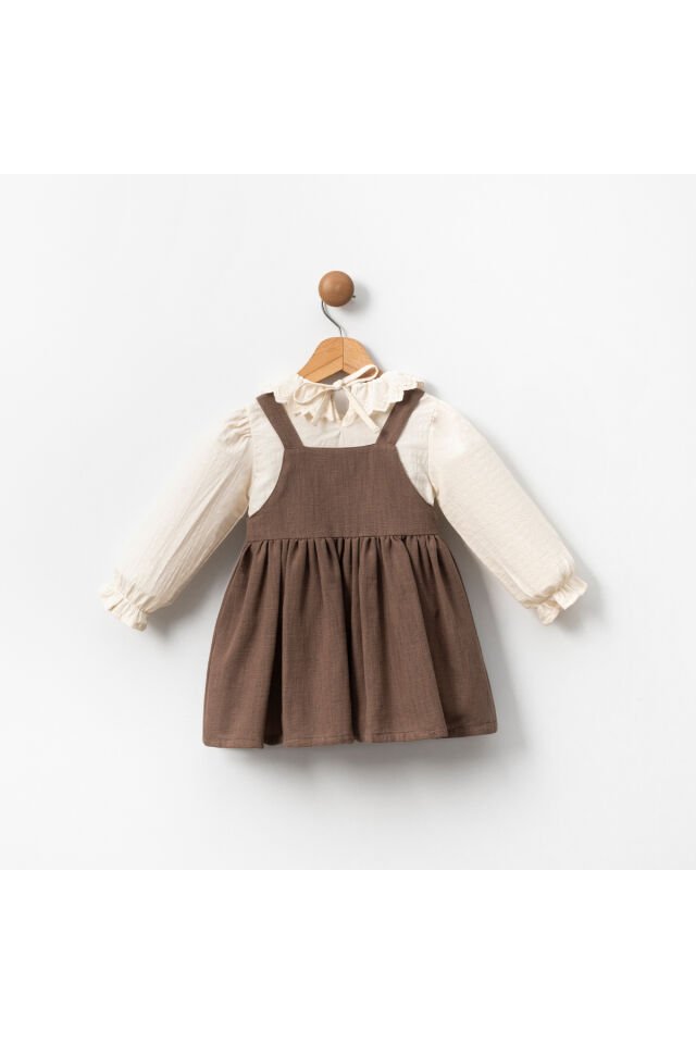 Magic Meadow Kız Çocuk Elbise Kahve - 5 Yaş
