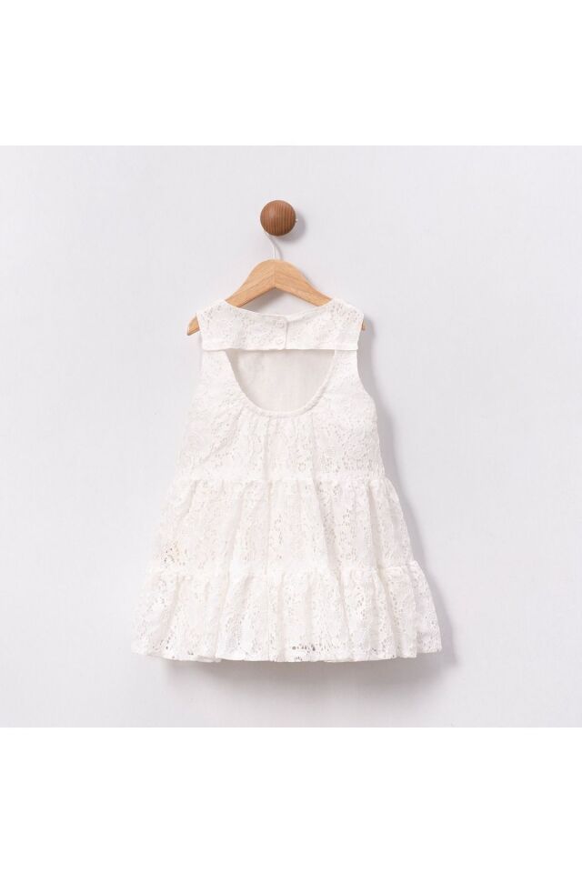 Tansel Fiyonklu Dantelli Kız Elbise