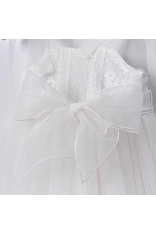 Rozalie Fiyonk Detaylı Askılı Çanta Aksesuarlı Kız Çocuk Elbise