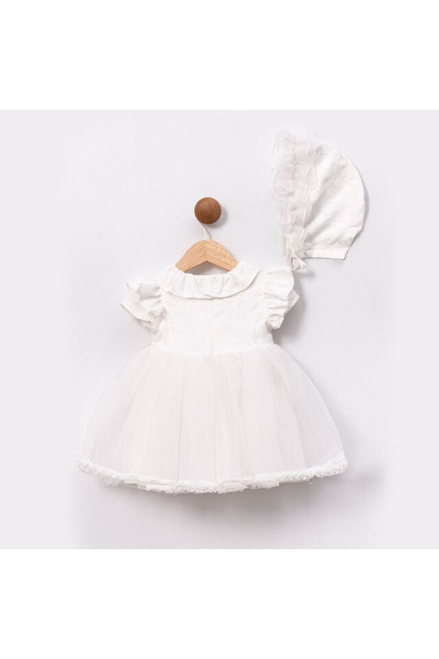 Tina Şapkalı Kız Bebek Elbise