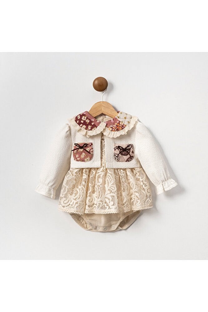 ButterflyKız Bolerolu  Kız Bebek Romper