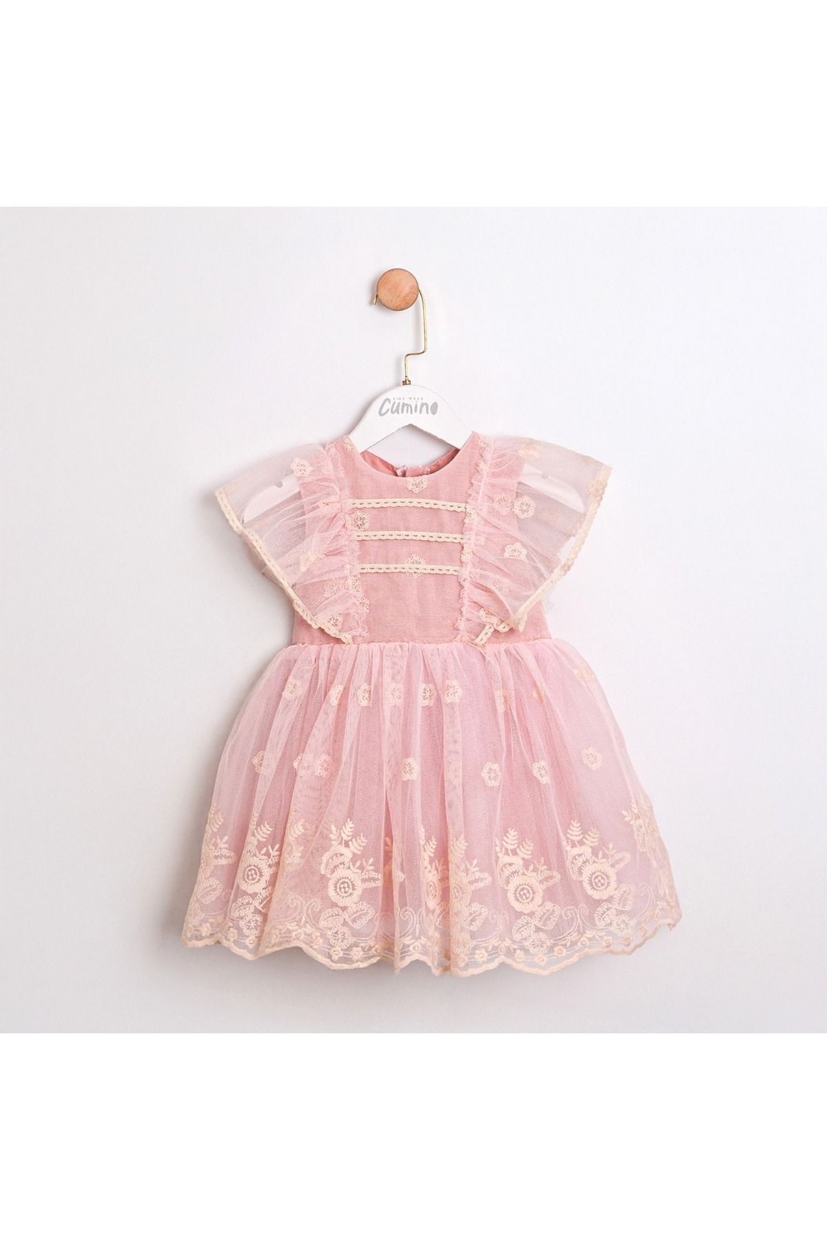 Madelıne Tül Detaylı Kız Elbise