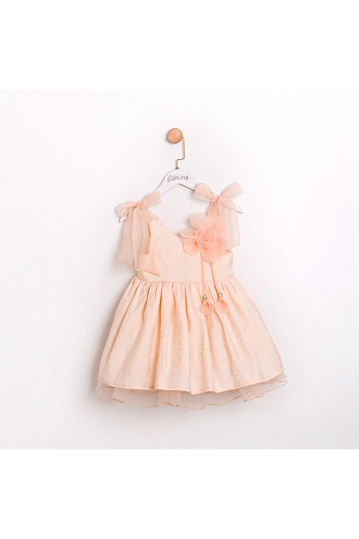 Jasmine Askılı Bej Kız Çocuk Elbise