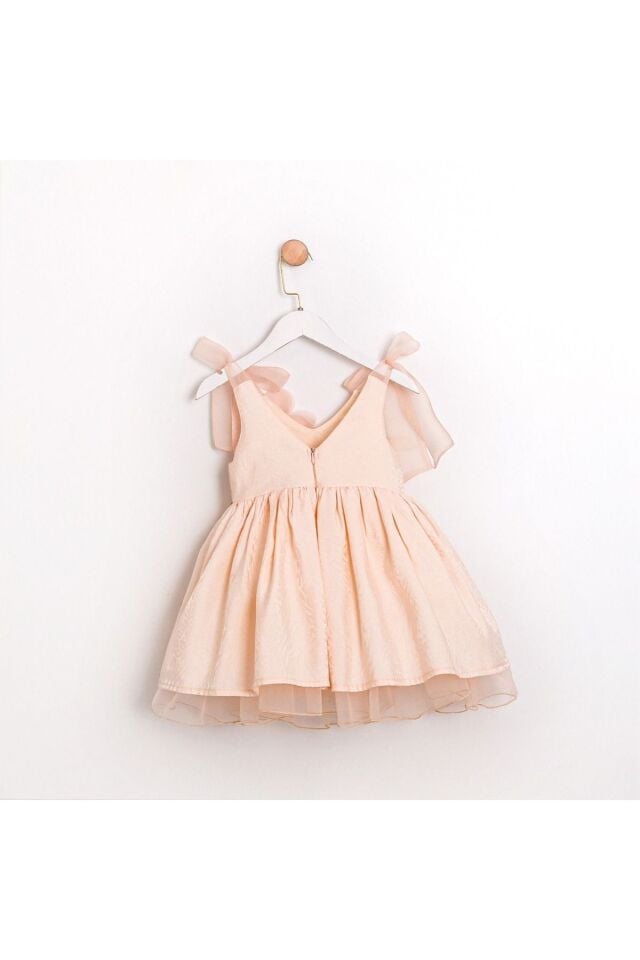 Jasmine Askılı Bej Kız Çocuk Elbise