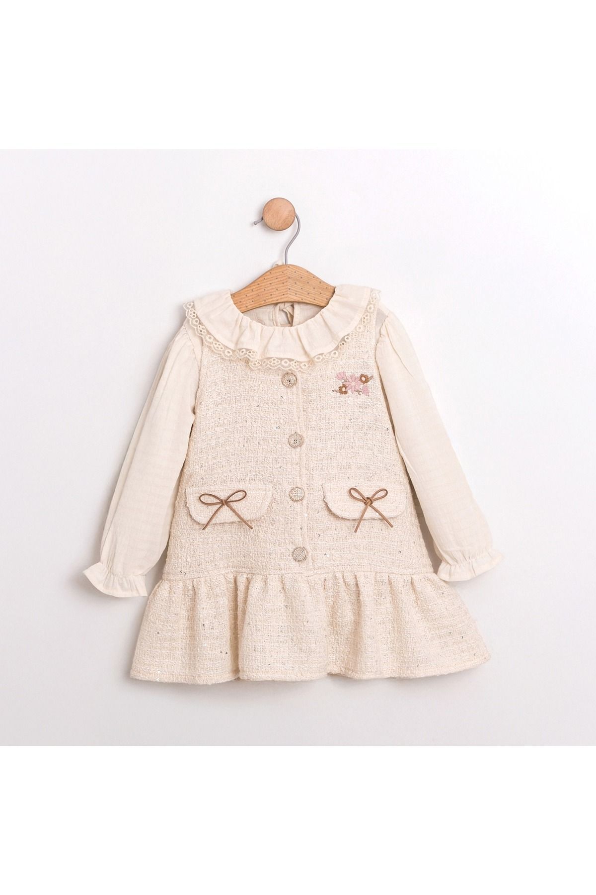 Mina Jİle içine Gömlekli İkili Kız Çocuk Takım