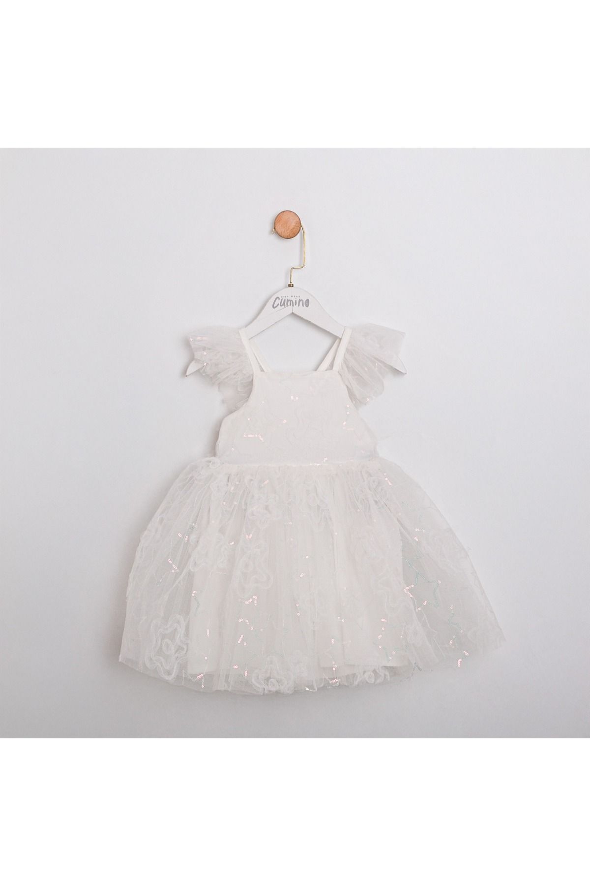 Party Dream Kız Çocuk Elbise Beyaz - 2 Yaş