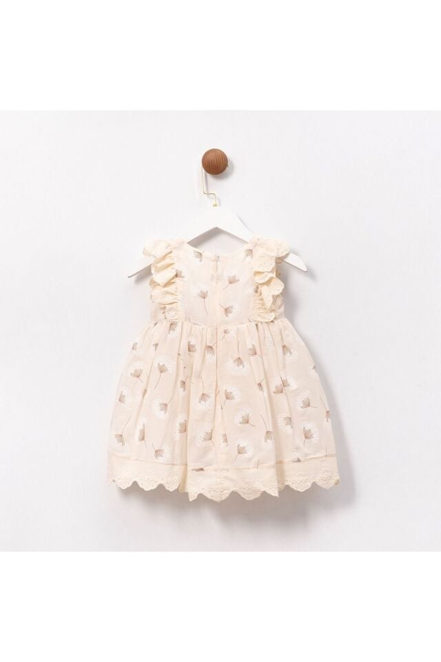 Tamara Fistolu Fırfır Kollu Kız Elbise