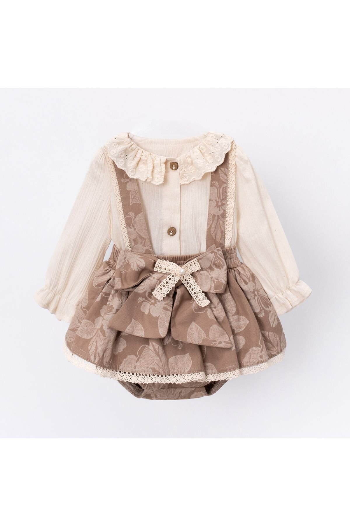 Sahra Salopet ve Blüzlü Kız Bebek Takım