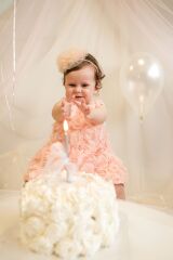 Rose Arkadan Bağlamalı Kız Bebek Takım