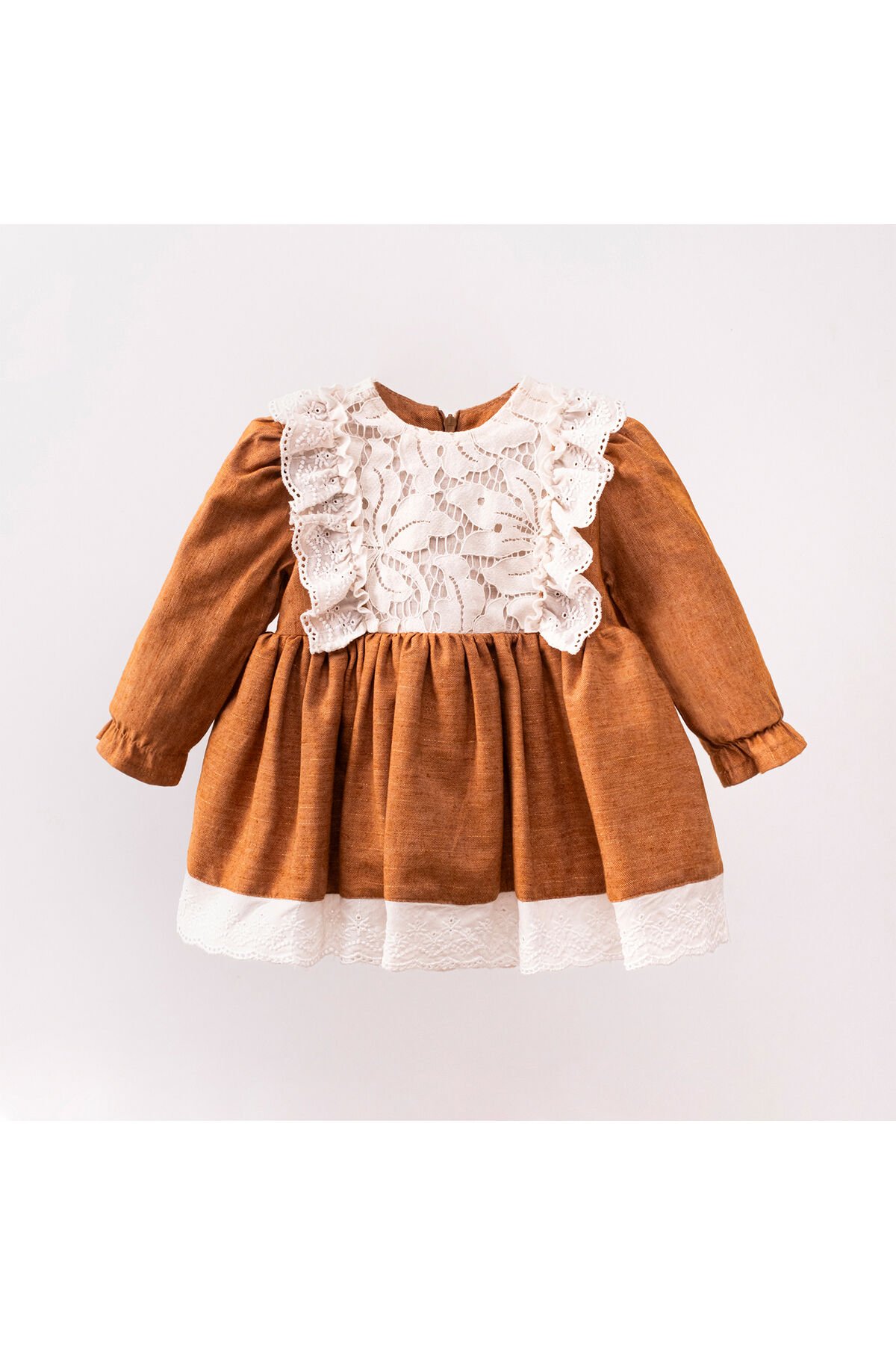 Tiny Kız Bebek Elbise Camel - 18-24 Ay