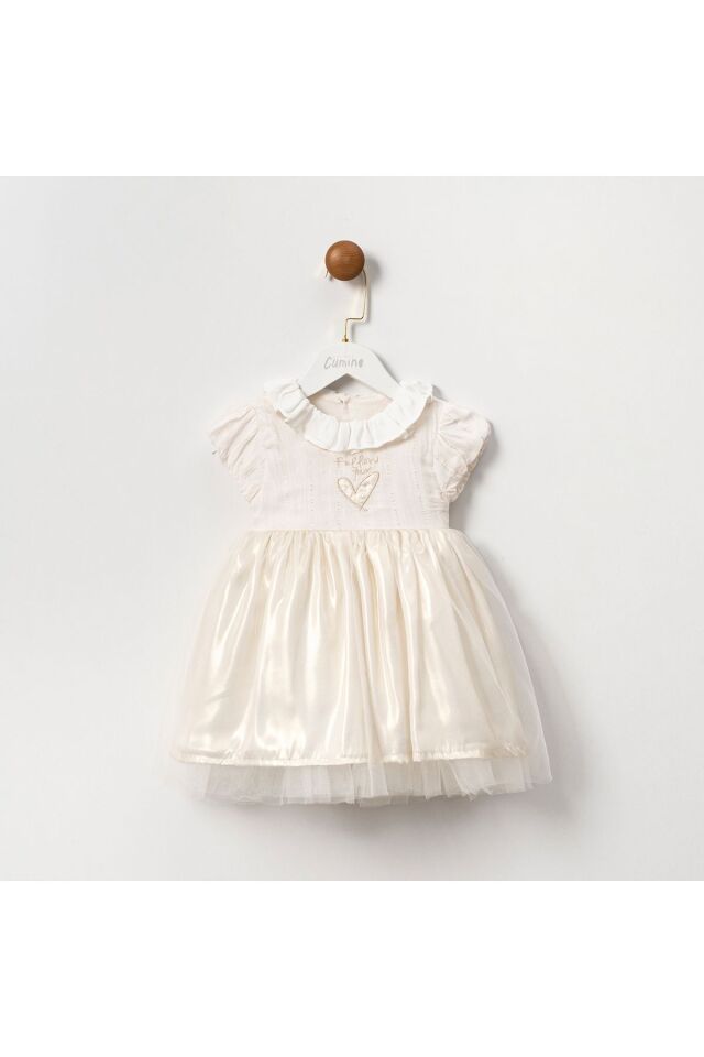 Ayshe  Eteği Tüllü Kız Bebek Elbisesi