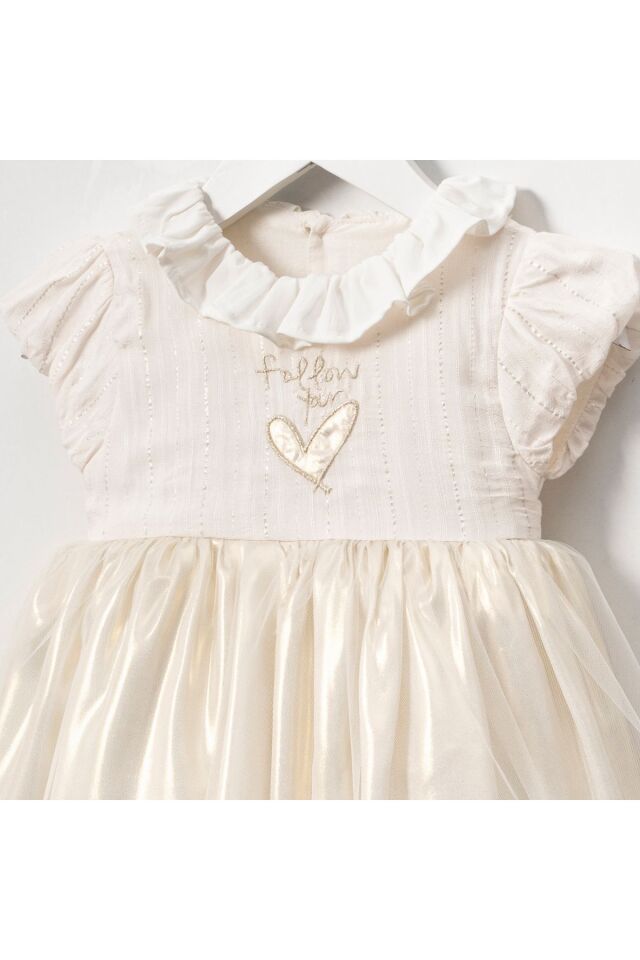 Ayshe  Eteği Tüllü Kız Bebek Elbisesi