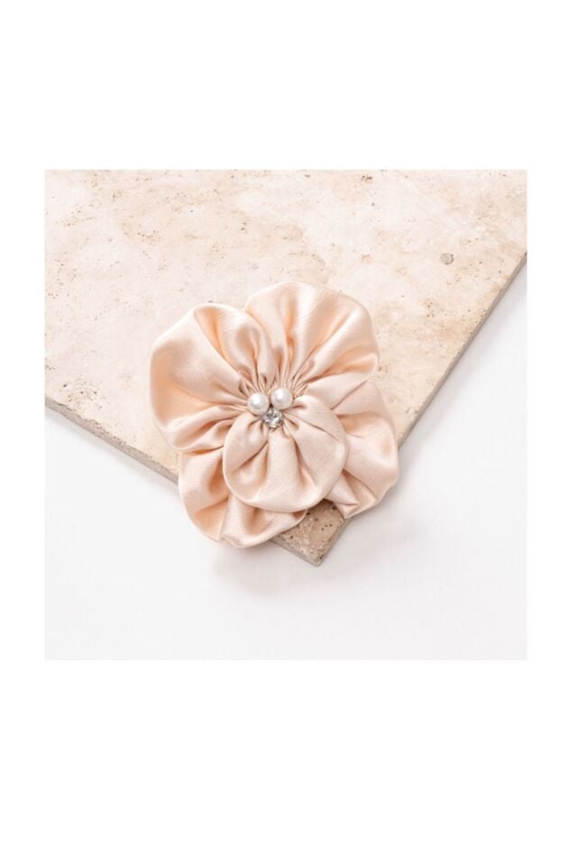 Taş Detaylı Saten Toka