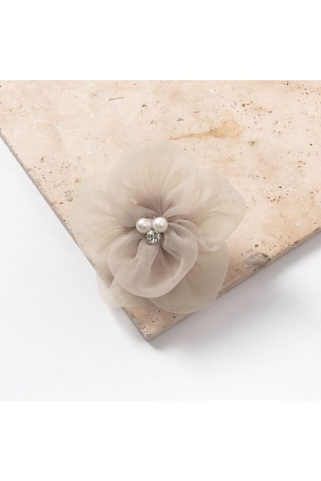 Taş Detaylı Tül Toka