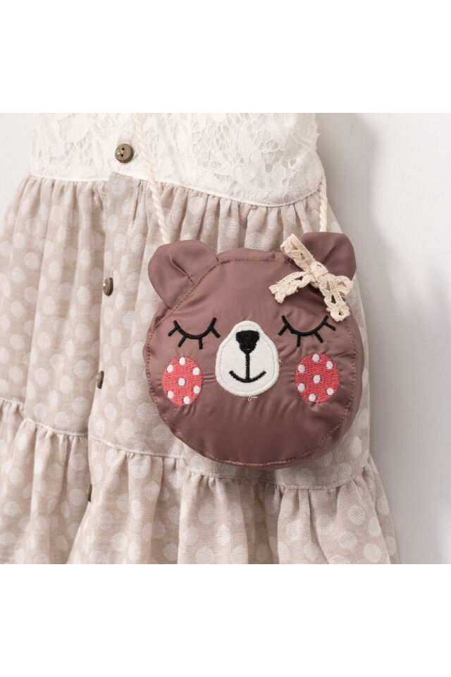 Elena Çanta Aksesuarlı Askılı Kız Çocuk Elbise