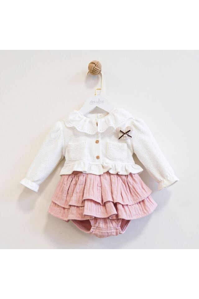 Gloria Hırkalı Kız Bebek 3'lü Takım