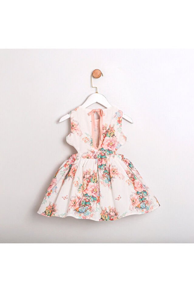 July Cut Out Detaylı Kız Çocuk Elbise