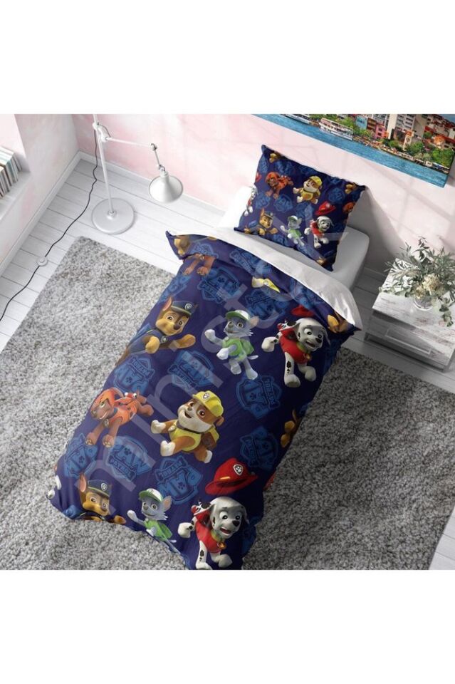 PAW PATROL Yastıklı Nevresim Takımı (Çarşafsız)