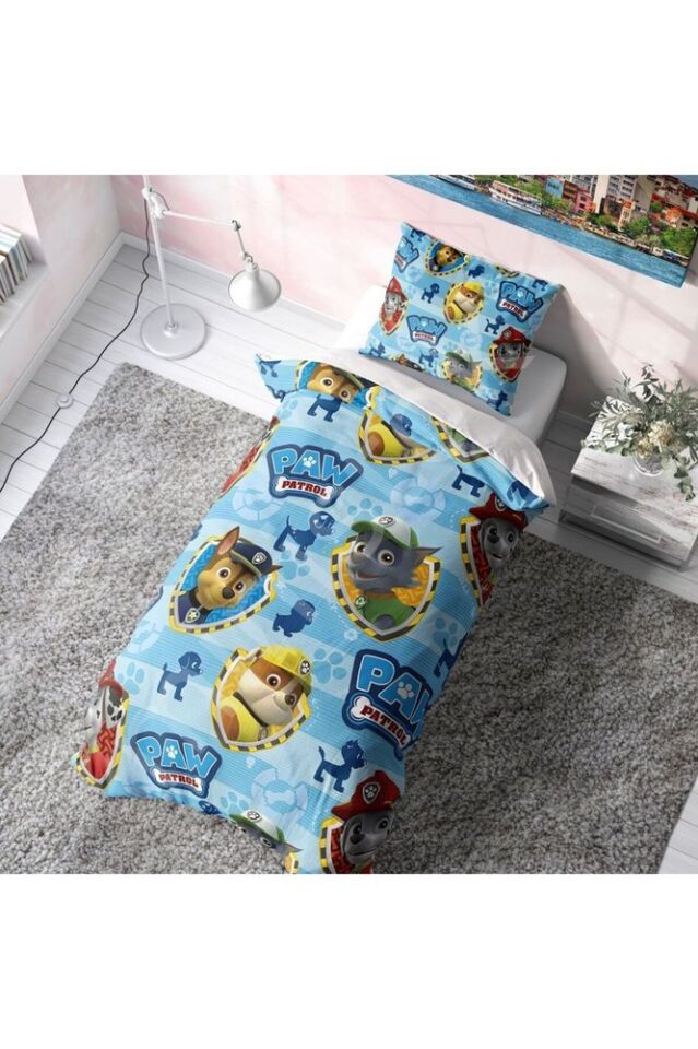 PAW PATROL Yastıklı Nevresim Takımı (Çarşafsız)