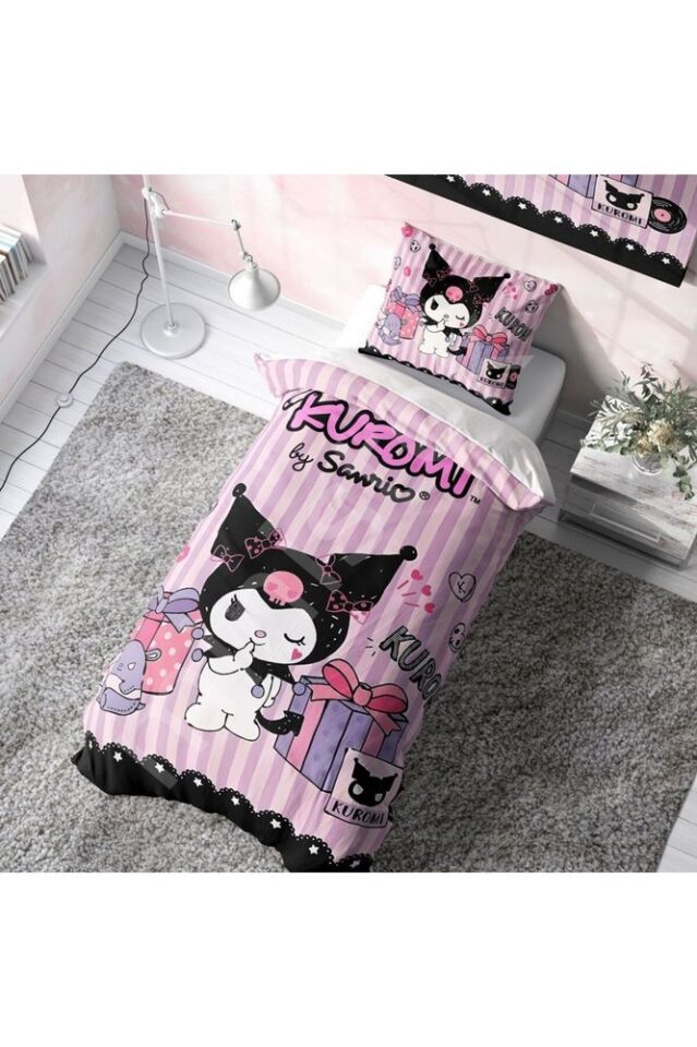 Kuromi Yastıklı Nevresim Takımı (Çarşafsız)