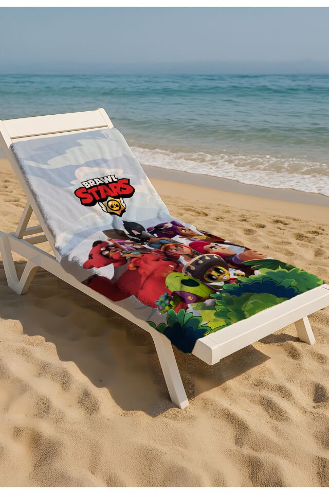 Brawl Stars Plaj Havlusu – Kahramanlar Arenada