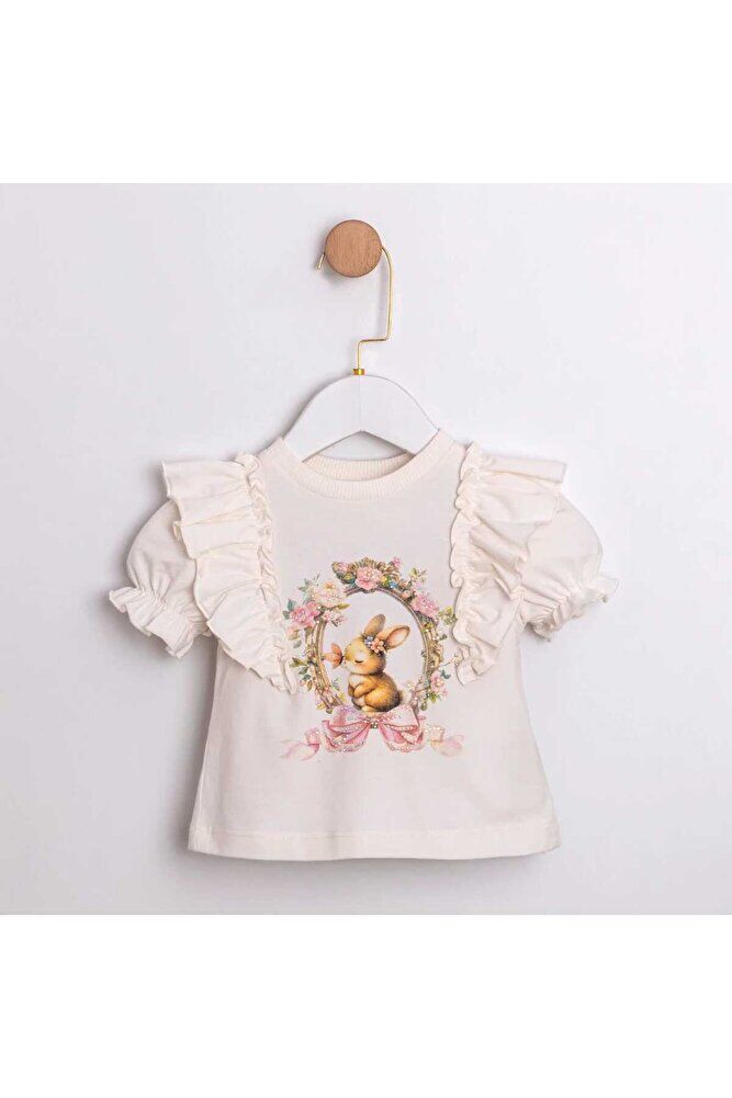 Stella Kız Bebek T-Shirt- Etek Takım 6-9 Ay