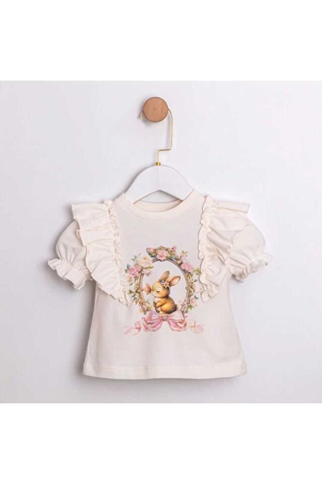 Stella Kız Bebek T-Shirt- Etek Takım 6-9 Ay