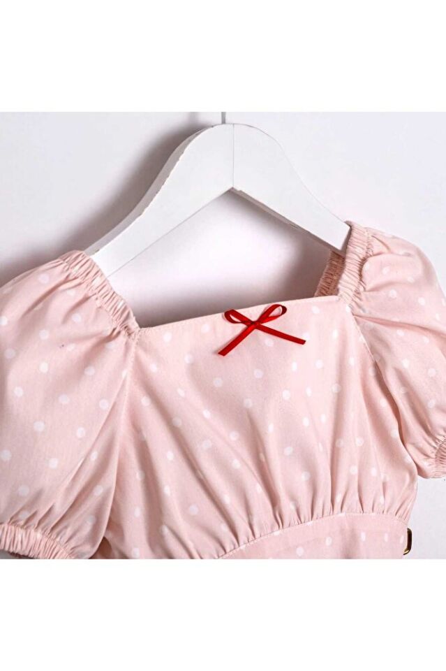 Bella Crop Blüz Etekli 2'li Kız Çocuk Takım 5 Yaş
