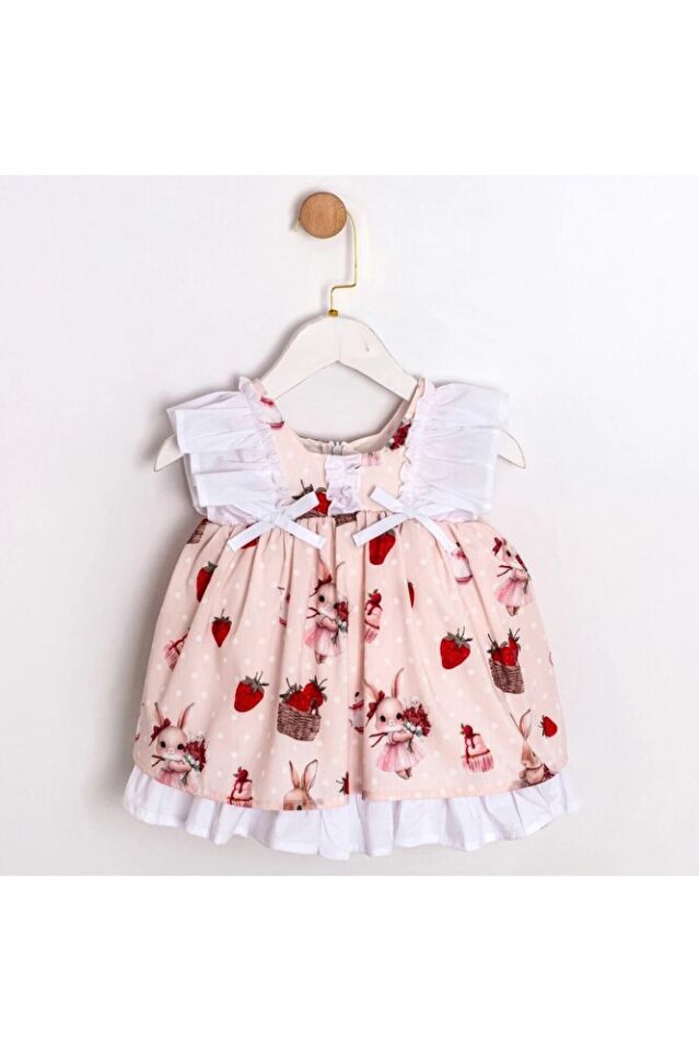 Sugar Plum Fırfır Kollu Kız Bebek Elbisesi 12-18 Ay