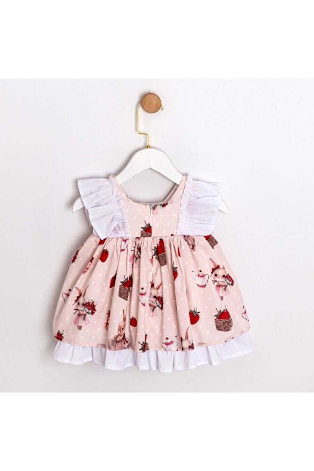 Sugar Plum Fırfır Kollu Kız Bebek Elbisesi 12-18 Ay