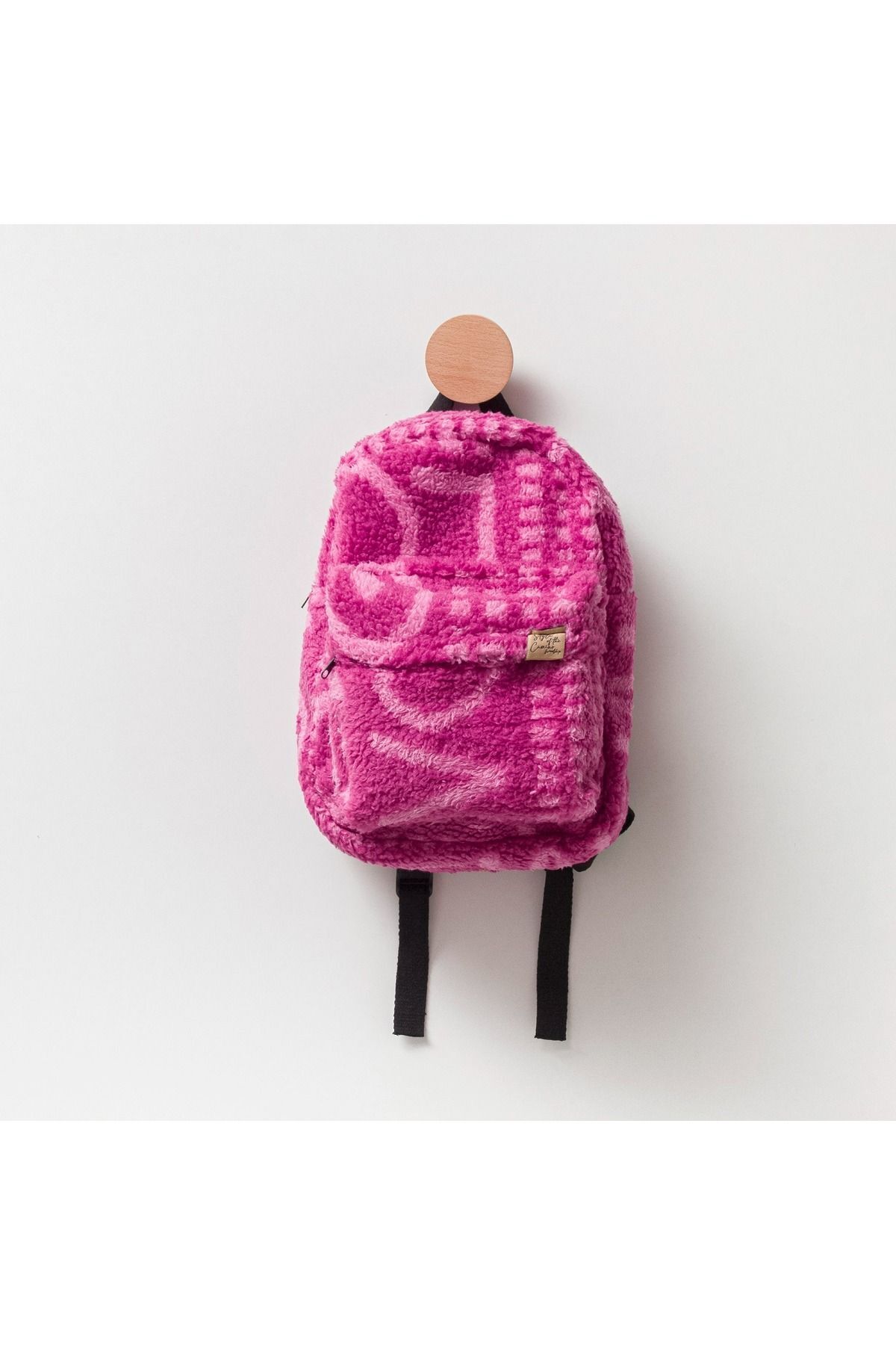 Peluş Sırt Çantası Pembe - S