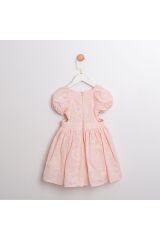 Anabel Su Yeşili Cut Out Detaylı Kız Çocuk Elbise Pembe - 3 Yaş
